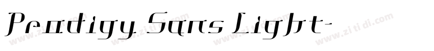 Prodigy Sans Light字体转换